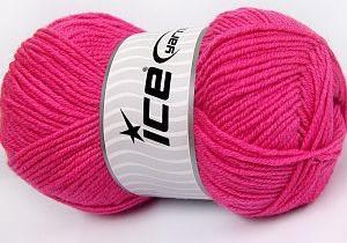 Breiwol roze kleur kopen breinaald maat 4-5mm. - merino wol 60% acryl 40% 100 gram per bol - mooie breiwol in vele kleuren | dewolwinkel.nl